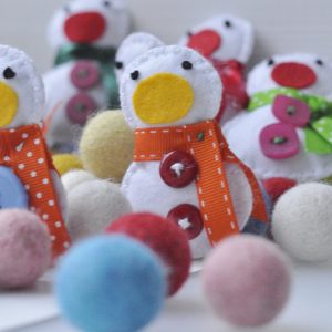 snješko - ukras od filca