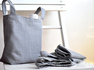 Lanena korpa - sivi karo